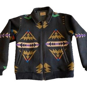 Vintage 90s Pendleton High Grade Western Wear Wool Jacket Mens S Aztec Southwest